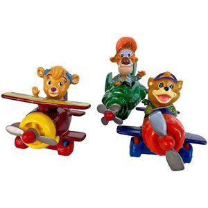 3 McDonalds Happy Meal Toys 1990 Disney Tail Spin Die Cast Metal Airplanes Molly
